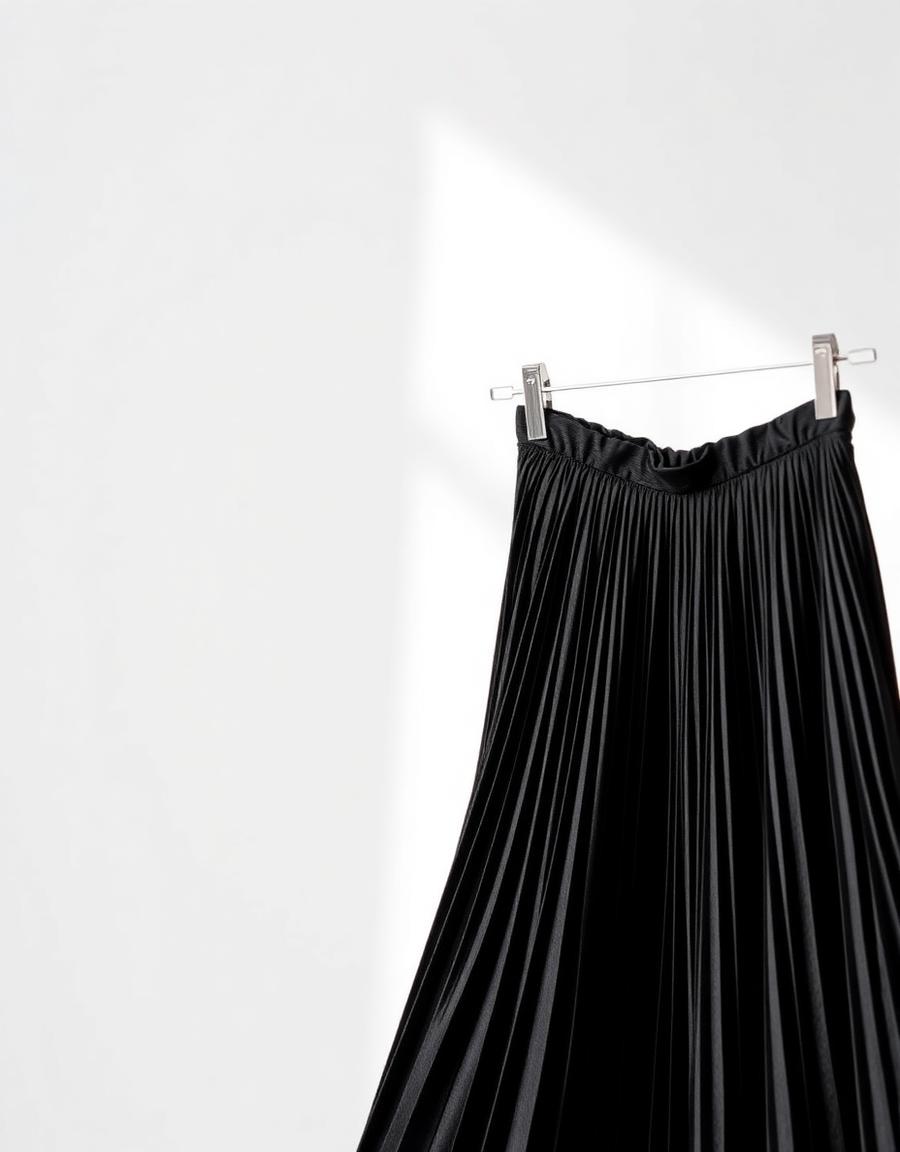 Pleated Midi Skirt